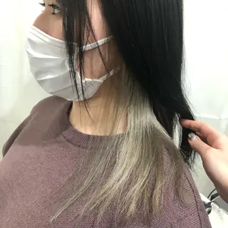 セミロング カラー hisano / ハイトーン・透明感のヘアスタイル