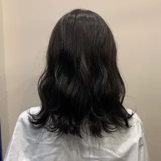ミディアム カラー パーマ ヘアアレンジ hair & fashion shiomi H 【ヘアー アンド ファッション シオミエイチ】所属・堀尾 愛莉のヘアスタイル