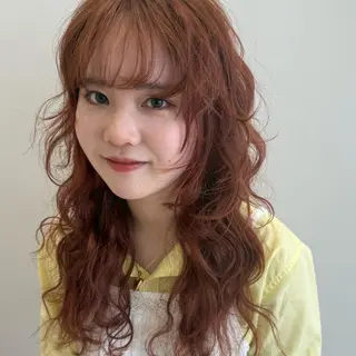 ロング カラー 林 咲弥那のヘアスタイル