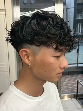 パーマ メンズ 夏果⭐︎fifth 天神 海外風パーマのヘアスタイル