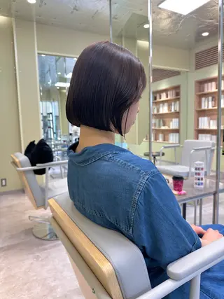 ショート ボブ/ぱつっとボブ/ 谷口 海星のヘアスタイル