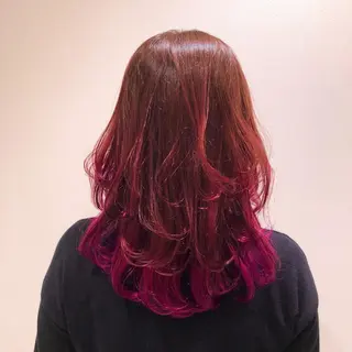 セミロング カラー RUBEUS【ルベウス】所属・✨艶々カラー🎨 杉本賢人のヘアスタイル