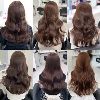 セミロング カラー ヘアアレンジ Ella所属・nana【艶髪】/ レイヤー/縮毛矯正のヘアスタイル