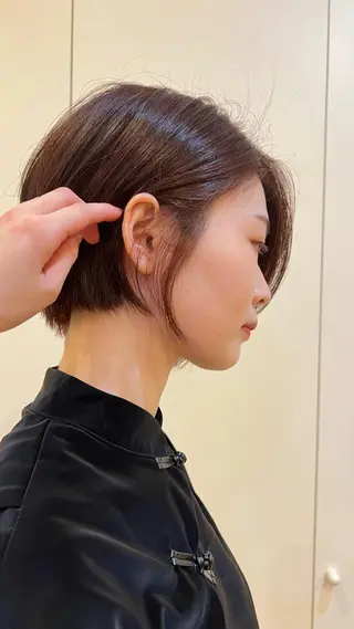 ショート rino🤍 恵比寿レイヤーカットのヘアスタイル