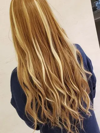 ロング EARTH川越/オー ナー/阿部建のヘアスタイル