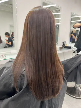 ロング 透明感ベージュ🤎 パタオのヘアスタイル
