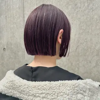 ショート カラー ボブ/縮毛矯正/ レイヤー/塚田のヘアスタイル
