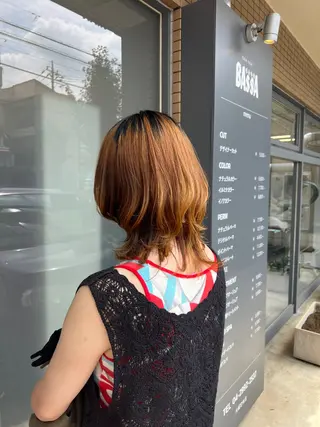 ミディアム 透明感カラー/ベージ ュ/HIKARU🌿のヘアスタイル