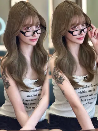 ロング カラー ワンホン🎀韓国ヘア 💞新宿/GAKUのヘアスタイル