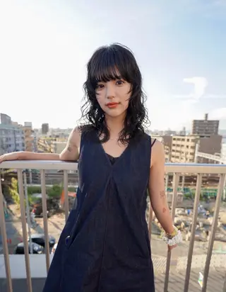 セミロング パーマ 才下 ゆいのヘアスタイル