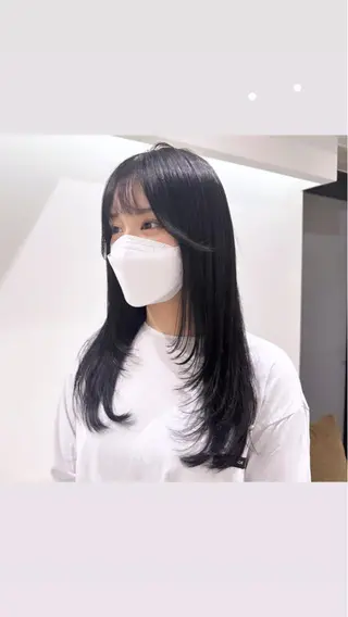 ロング カラー 縮毛矯正/ネイル 🌻ひまわり🌻のヘアスタイル