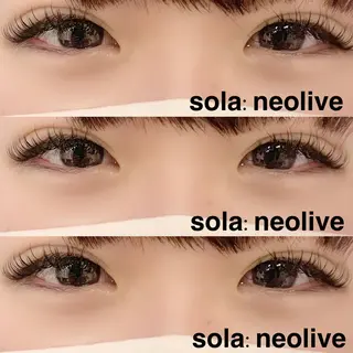 マツエク・マツパ sola: neolive山崎のマツエク・マツパデザイン