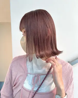 ショート カラー 【韓国ヘア・ネイル】 HINATA🍒のネイルデザイン