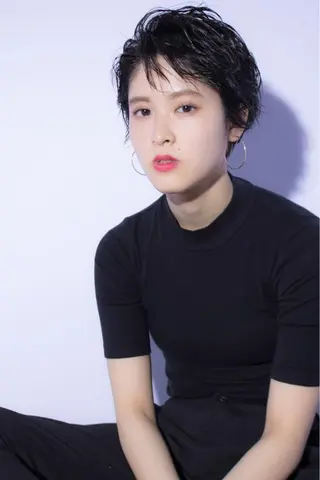 ショート カラー パーマ 永田 崇のヘアスタイル