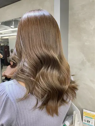 ロング カラー 韓国風レイヤーカット 💕髪質改善💫拓海のヘアスタイル