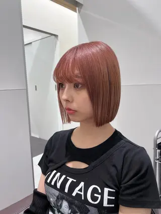 ショート カラー 原宿ボブ・髪質改善 輝来のヘアスタイル
