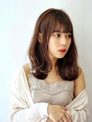 ミディアム カラー パーマ 🌿flencia 丸　和博🌿のヘアスタイル