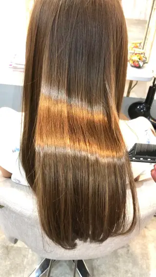 ロング カラー 縮毛矯正・髪質改善 人気No1🩶北島のヘアスタイル