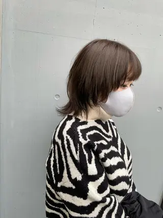 ショート カラー 髪質改善×透明感× トレンド/杉田 圭のヘアスタイル