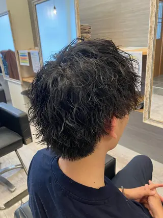 パーマ メンズ メンズ特化/パーマ/ フェードWATARUのヘアスタイル
