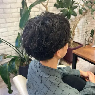 パーマ メンズ 韓国ヘア🧸髪質改善 🧸きくちみさきのヘアスタイル