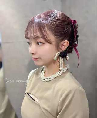 ミディアム ヘアアレンジ ヘアメイク/髪質改善 🎀Moeri🎀のその他イメージ