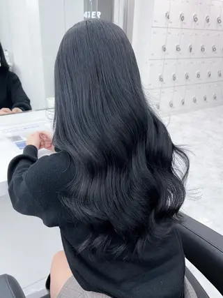 ロング カラー 💙ハイトーン韓国風 色白ヘア💙manaのヘアスタイル