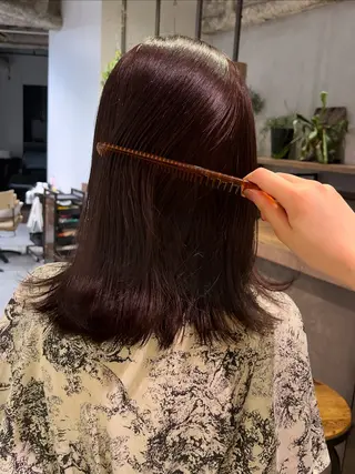 ミディアム カラー 🍒暖色カラー🍒 ueno aiのヘアスタイル