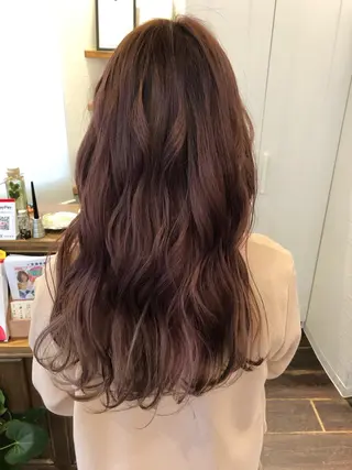 ロング カラー 皆巳 達郎のヘアスタイル