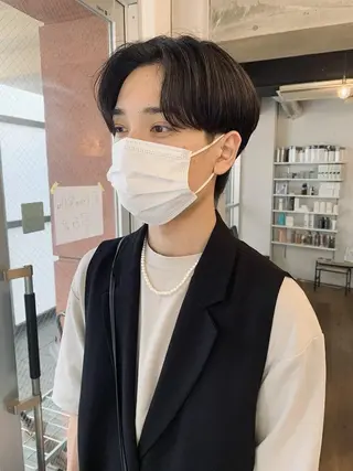 ショート メンズ 原宿 フェザーパーマ fifth イノウエのヘアスタイル