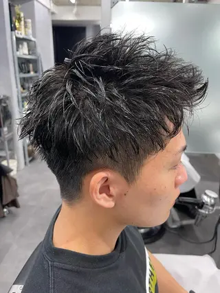 ショート パーマ メンズ CHROM TOKYO ALT所属・神保町メンズno.1 佐々木康介のヘアスタイル