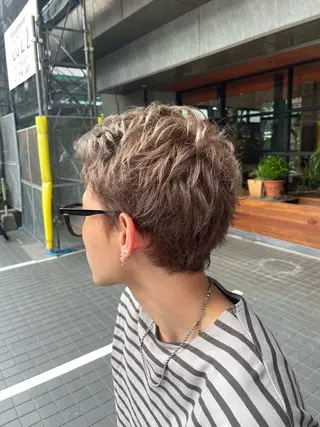 ショート カラー メンズ 髪質改善/縮毛矯正/ 艶カラーASAYAのヘアスタイル