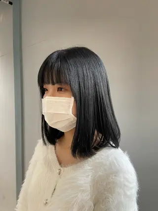 ミディアム カラー 𝐚𝐨𝐢/カット モデルのヘアスタイル