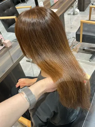 ロング 北川 梨乃のヘアスタイル