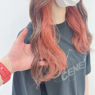 セミロング カラー 韓国スタイル🇰🇷 トレンドレイヤー🪡のヘアスタイル