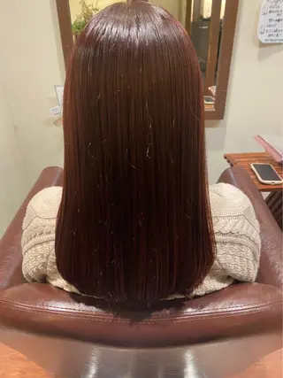 セミロング 水谷 菜央のヘアスタイル