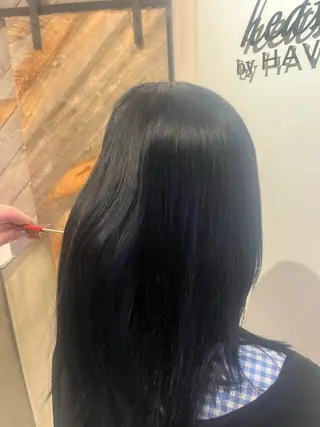 セミロング カラー 屋形 咲也のヘアスタイル
