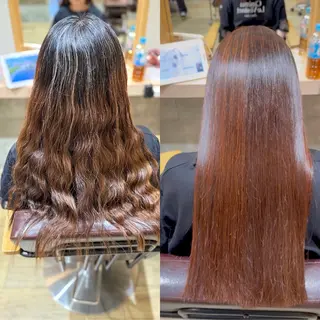 ロング パーマ 佐々野✂️縮毛矯正 /レイヤーカット🫧のヘアスタイル