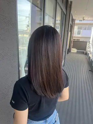 ロング 柴原 佑果のヘアスタイル