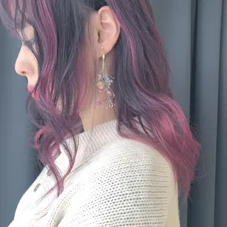 ロング カラー ORIKA 美容室のヘアスタイル