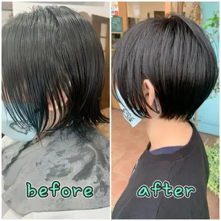 ショート 安藤 まどかのヘアスタイル