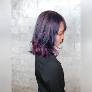 ミディアム カラー 圧倒的美髪ストレート ツダケイタロウのヘアスタイル