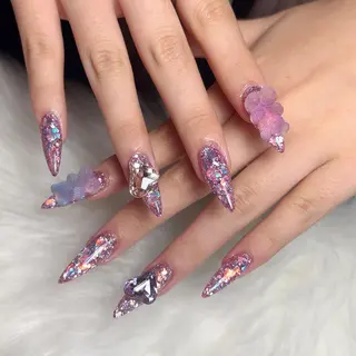 セミロング ネイル nail salon azuのネイルデザイン