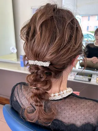 セミロング ヘアアレンジ hair salon siro所属・小澤 志穂のヘアスタイル