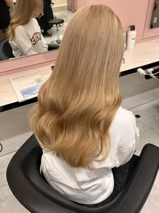 ロング カラー ヘアアレンジ 💖うる艶カラー💖 モデル募集💖のヘアスタイル