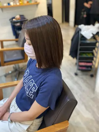 ミディアム ヨシダ フミノリのヘアスタイル