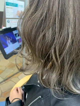 ミディアム カラー ヘアアレンジ ハットリ /北習志野のヘアスタイル