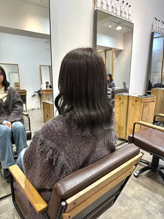 セミロング カラー けー すけのヘアスタイル