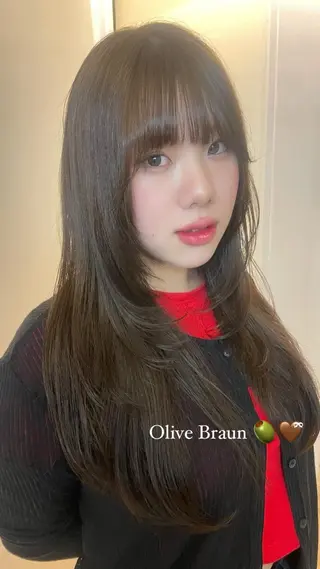 カラー ハッシュレイヤー/ ハイトーン/senaのヘアスタイル