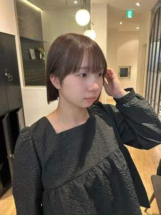 ショート 森山 葵 ショート×メンズのヘアスタイル